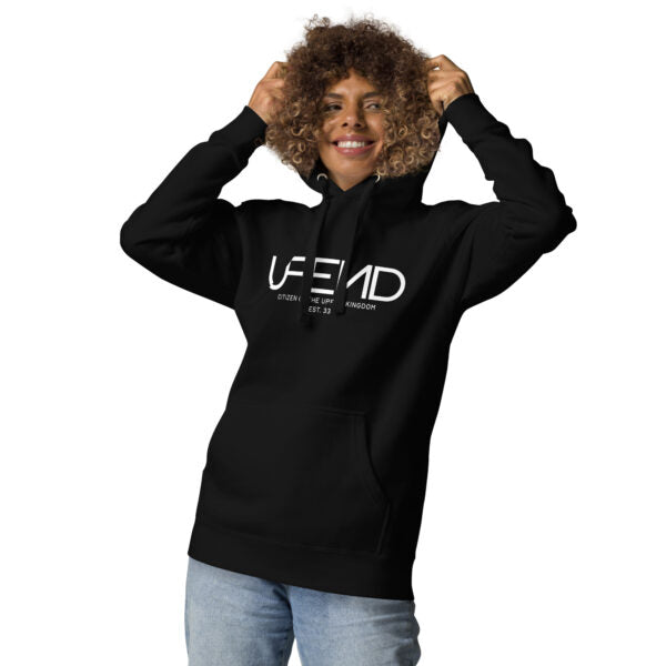 Upend Unisex “Message” Hoodie - Black, 2XL image