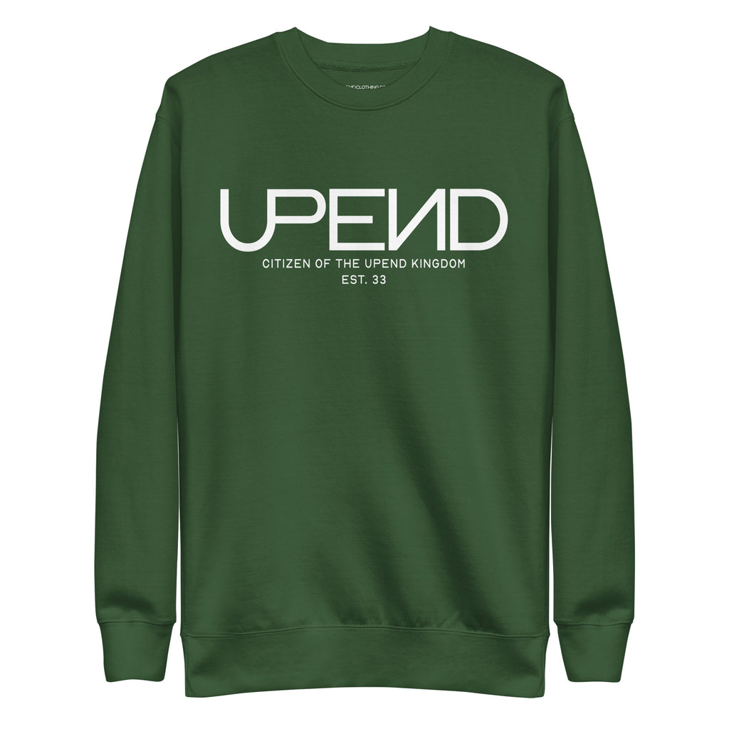 Upend Men’s Message Sweatshirt - Forest Green, 2XL image