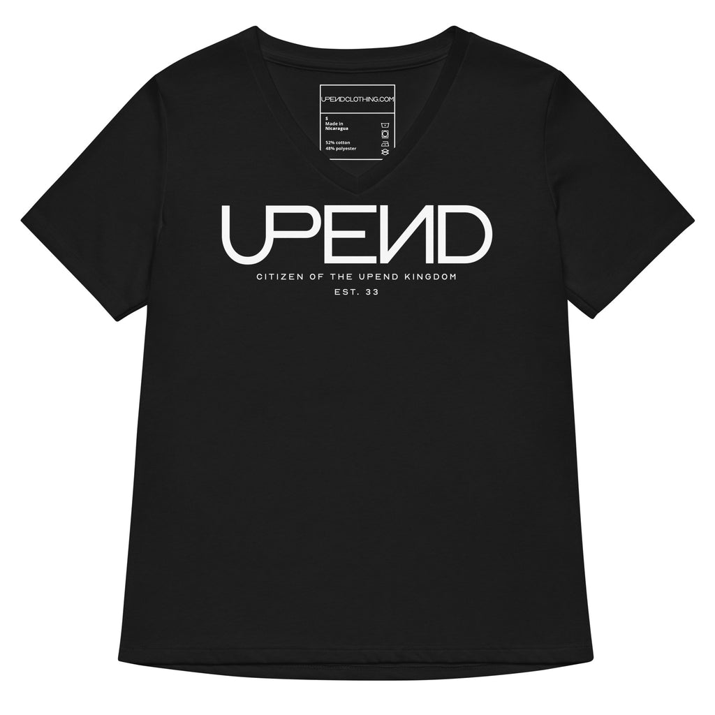 Women’s Upend “Message” V-Neck T-shirt image 1