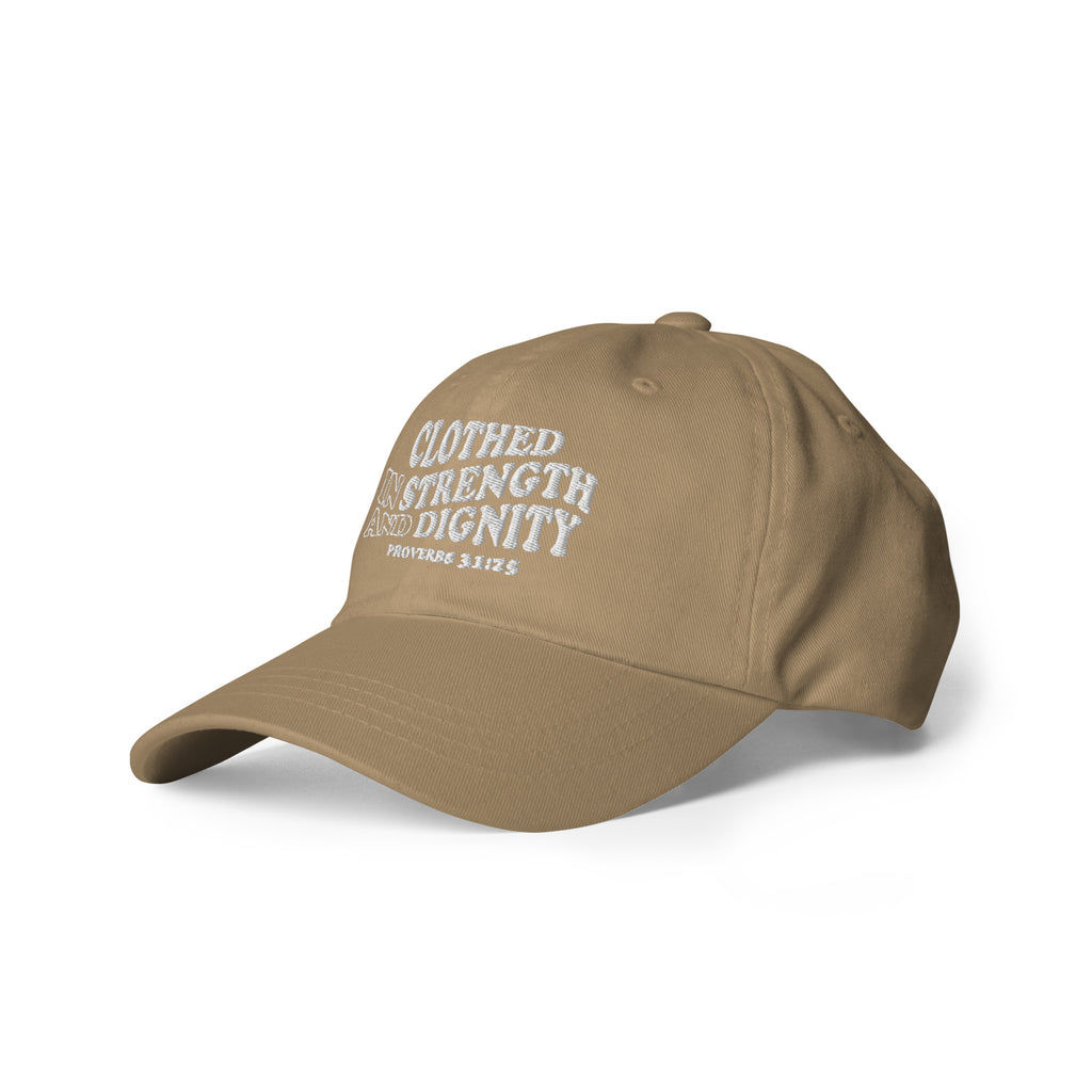 Clothed in Strength & Dignity Hat - Khaki image
