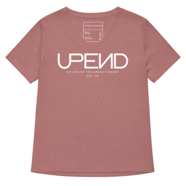 Women’s Upend “Message” V-Neck T-shirt image 4