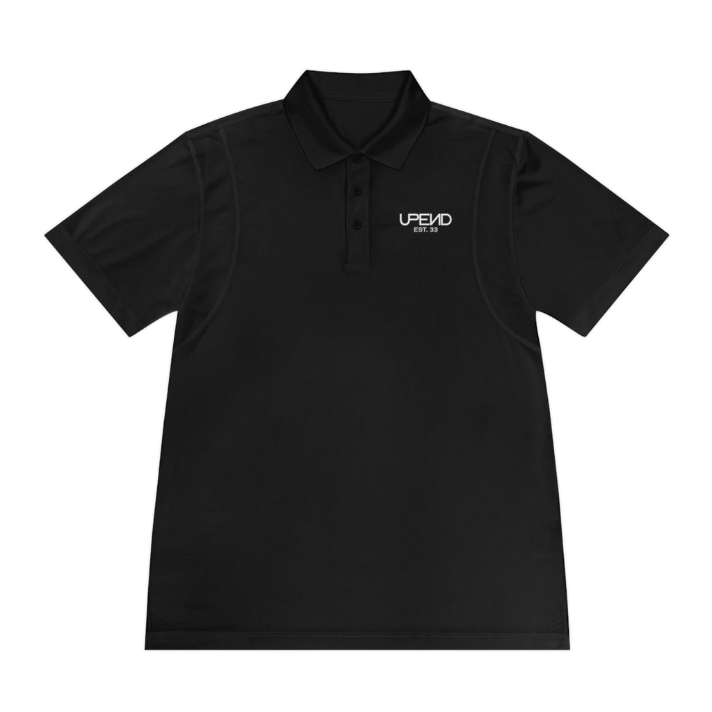 Men’s Upend Sport Polo Shirt - Black, M image
