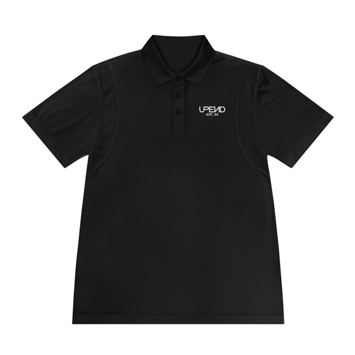 Men’s Upend Sport Polo Shirt - Black, M image
