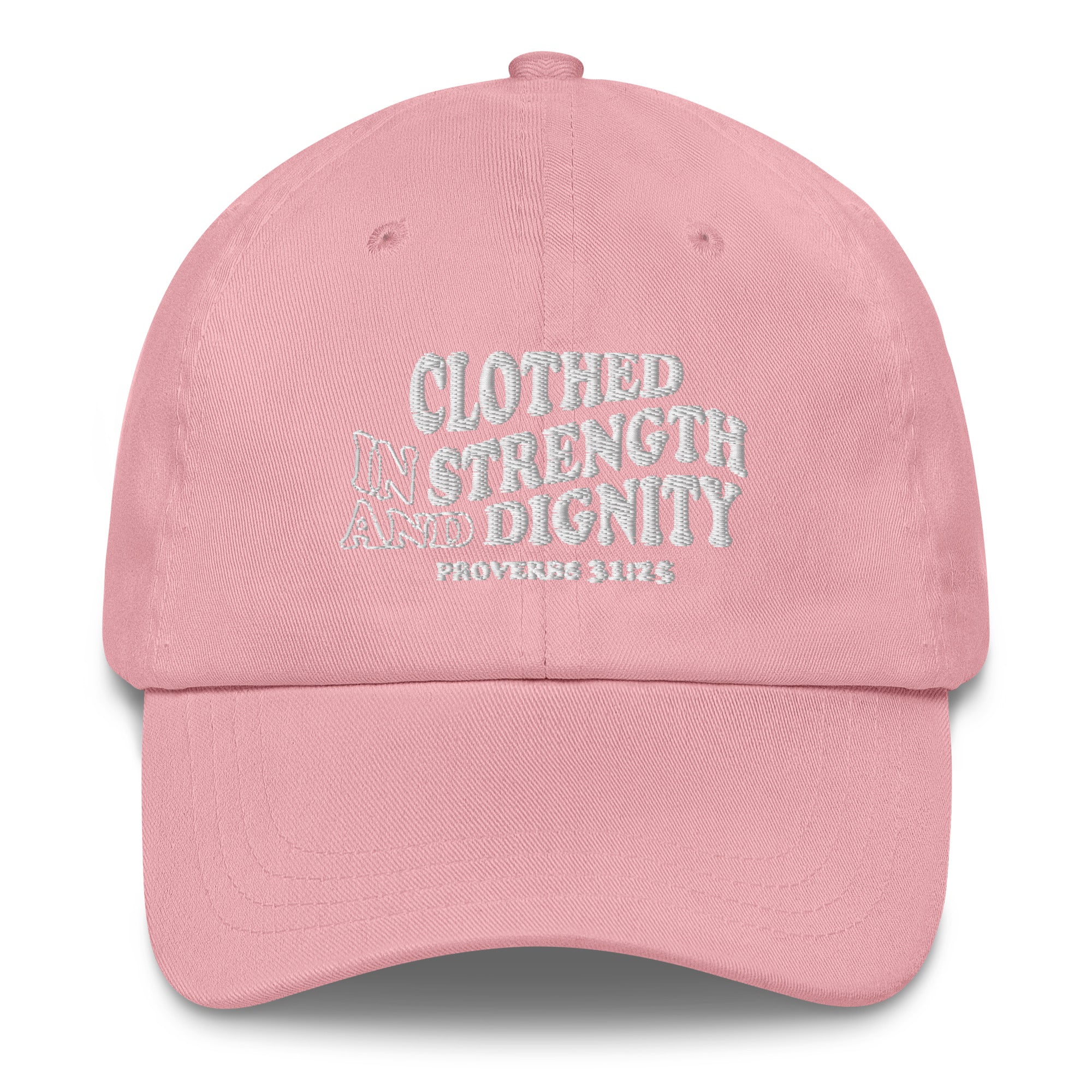 Clothed in Strength & Dignity Hat - Pink image