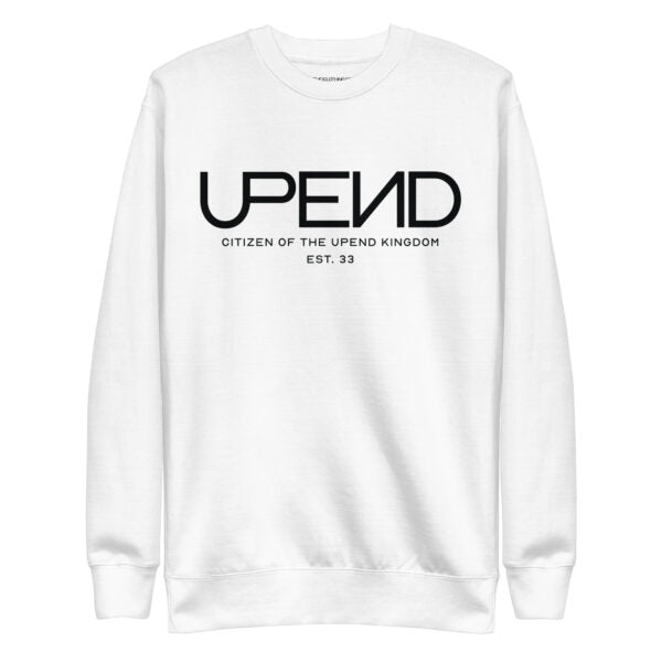 Upend Men’s Message Sweatshirt - White, 3XL image
