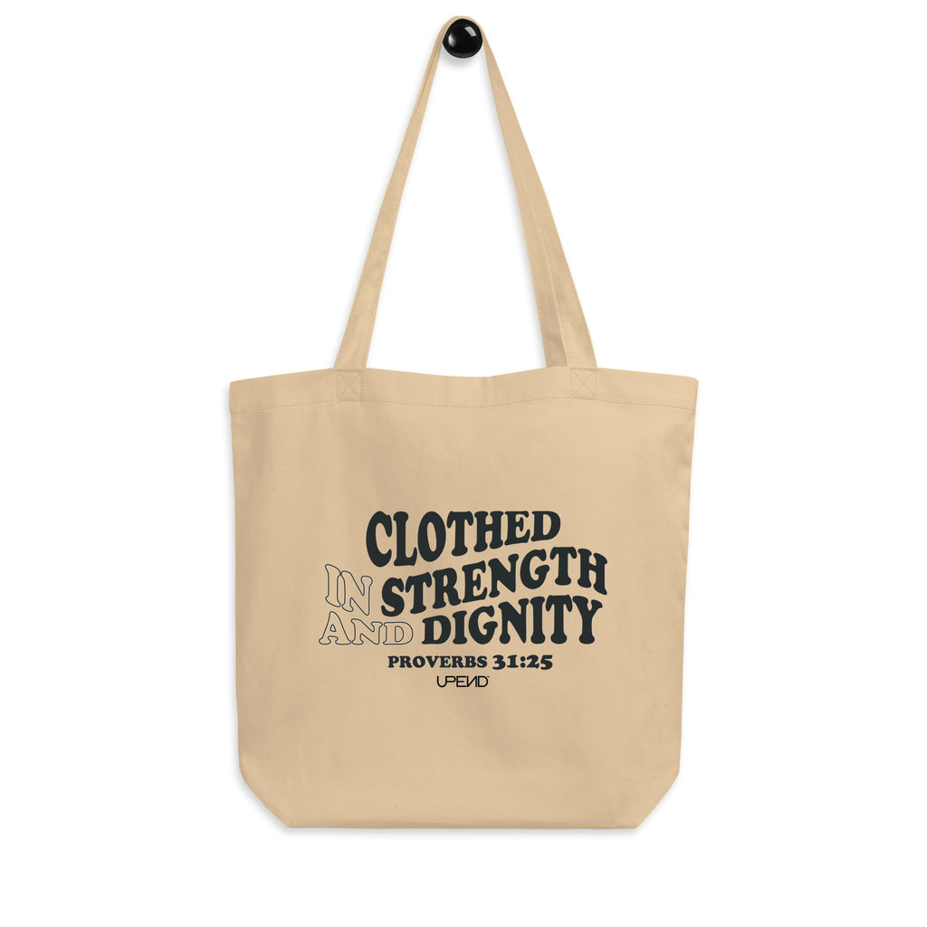 Upend Proverbs 31:25 Eco Tote Bag image 1